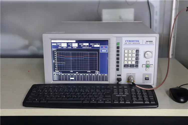 Terminal disturbance voltage and disturbance power test system