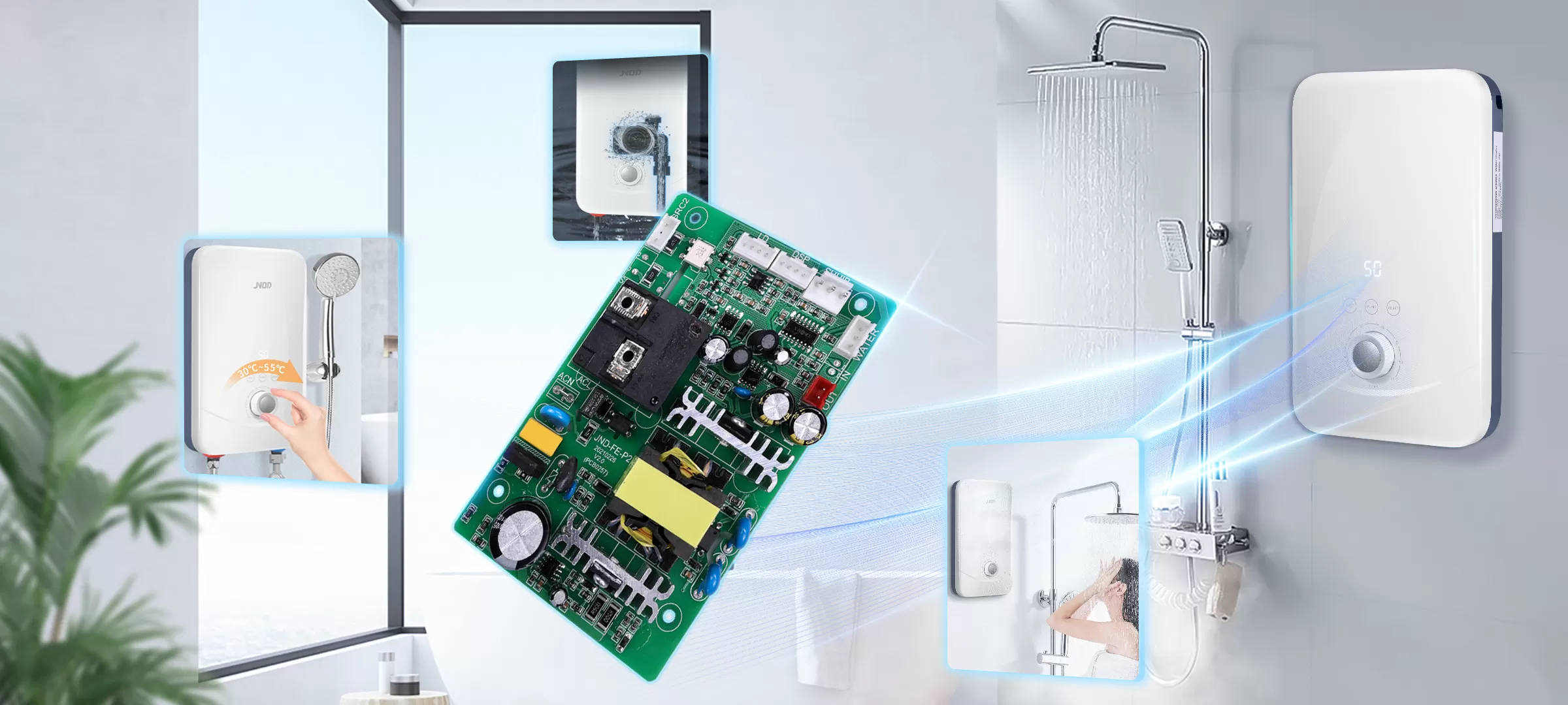 Application of Instant Electric Water Heater Control Board